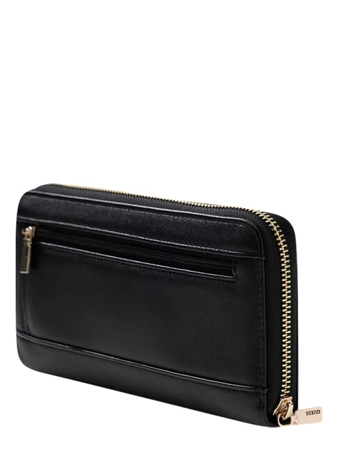 COLEEN Grand portefeuille zipp&eacute; NOIR - Portefeuilles Femme