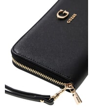 GUESS COLEEN Grand portefeuille zipp&eacute; NOIR - Portefeuilles Femme - 5
