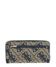 GUESS AUDREY Grand portefeuille zipp&eacute; logo marine - Portefeuilles Femme - 2