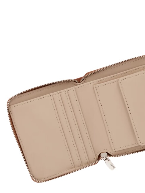 COLEEN portefeuille compact &agrave; fermeture &eacute;clair sac fourre-tout albury caramel - Portefeuilles Femme
