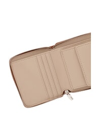 GUESS COLEEN portefeuille compact &agrave; fermeture &eacute;clair sac fourre-tout albury caramel - Portefeuilles Femme - 3