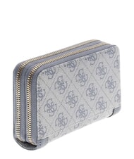 GUESS LINDSEY Portefeuille moyen, fermeture &eacute;clair logo en ardoise - Portefeuilles Femme - 3