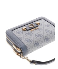 GUESS LINDSEY Portefeuille moyen, fermeture &eacute;clair logo en ardoise - Portefeuilles Femme - 4