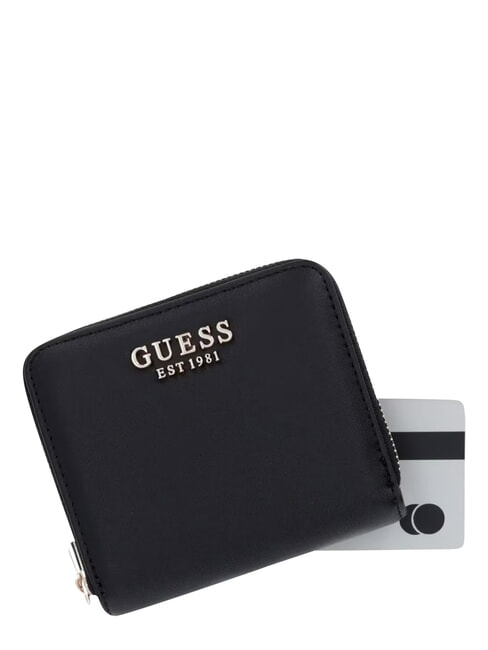 COLEEN portefeuille compact &agrave; fermeture &eacute;clair NOIR - Portefeuilles Femme