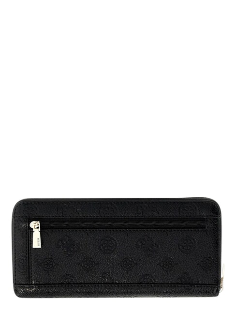 ELLA Grand portefeuille zipp&eacute; logo noir - Portefeuilles Femme