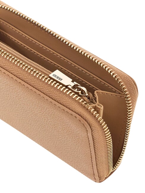 ISOLA portefeuille compact &agrave; fermeture &eacute;clair BEIGE - Portefeuilles Femme