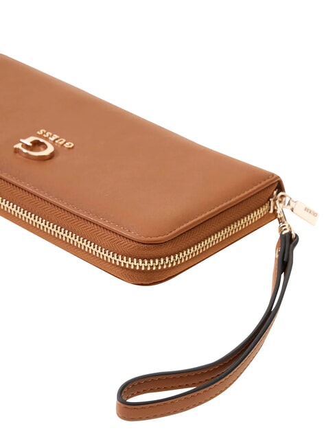 COLEEN Grand portefeuille zipp&eacute; sac fourre-tout albury caramel - Portefeuilles Femme