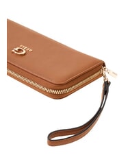 GUESS COLEEN Grand portefeuille zipp&eacute; sac fourre-tout albury caramel - Portefeuilles Femme - 4