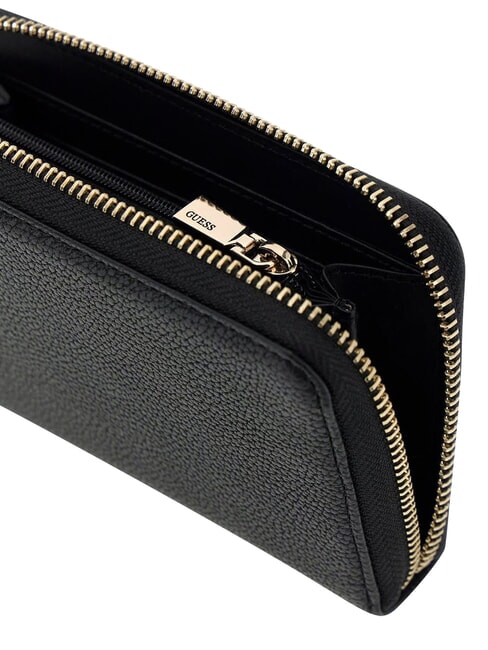 ISOLA portefeuille compact &agrave; fermeture &eacute;clair NOIR - Portefeuilles Femme