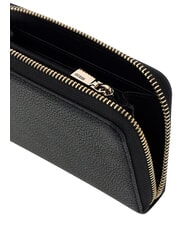 GUESS ISOLA portefeuille compact &agrave; fermeture &eacute;clair NOIR - Portefeuilles Femme - 4