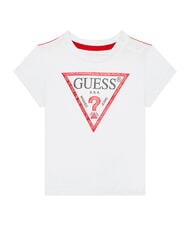 GUESS KIDS CORE T-shirt en coton blanc pur - Tee-shirt enfant - 3