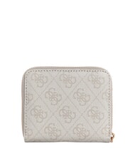 GUESS LAUREL 2 Petit portefeuille zipp&eacute; logo en os - Portefeuilles Femme - 3