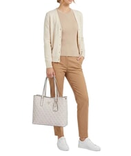 GUESS MERIDIAN 2 Sac &agrave; bandouli&egrave;re logo en os - Sacs pour Femme - 2