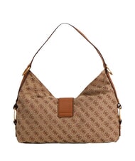 GUESS CAMDEN 4G Sac bandouli&egrave;re, imprim&eacute; int&eacute;gral logo lait/cognac - Sacs pour Femme - 4