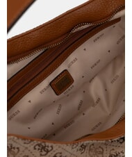 GUESS CAMDEN 4G Sac bandouli&egrave;re, imprim&eacute; int&eacute;gral logo lait/cognac - Sacs pour Femme - 5