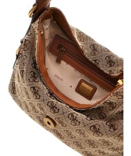 GUESS CAMDEN 4G sac bandouli&egrave;re logo lait/cognac - Sacs pour Femme - 3