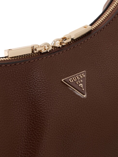 PETRA Grand sac bandouli&egrave;re Chocolat - Sacs pour Femme