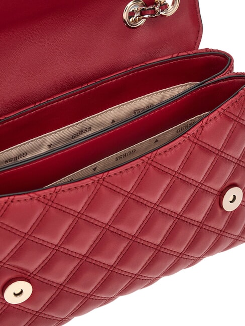 GIULLY 2 Sac &agrave; bandouli&egrave;re cerise noire - Sacs pour Femme