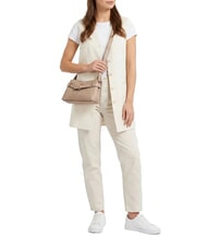 GUESS ELLA sac bandouli&egrave;re logo beige - Sacs pour Femme - 2