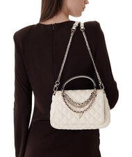 GUESS GIULLY 2 Sac &agrave; main avec bandouli&egrave;re OFFWHITE - Sacs pour Femme - 2