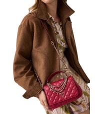 GUESS GIULLY 2 Sac &agrave; main avec bandouli&egrave;re cerise noire - Sacs pour Femme - 2