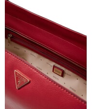 GUESS DEVON Sac &agrave; provisions cerise noire - Sacs pour Femme - 3