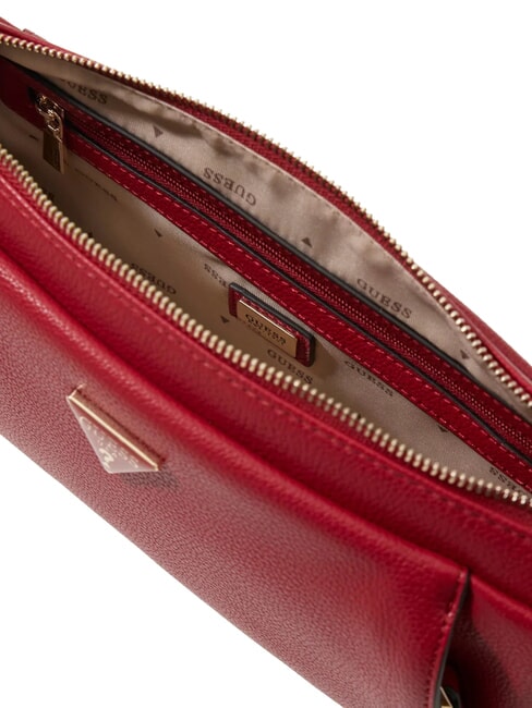 DEVON sac bandouli&egrave;re cerise noire - Sacs pour Femme