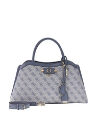 GUESS LINDSEY Sac &agrave; main avec bandouli&egrave;re logo en ardoise - Sacs pour Femme - 3