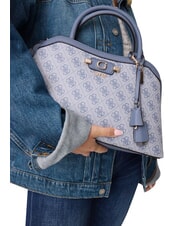 GUESS LINDSEY Sac &agrave; main avec bandouli&egrave;re logo en ardoise - Sacs pour Femme - 4
