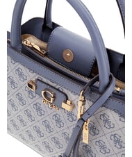 GUESS LINDSEY Sac &agrave; main avec bandouli&egrave;re logo en ardoise - Sacs pour Femme - 5