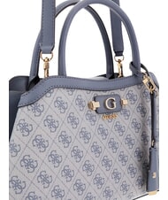 GUESS LINDSEY Sac &agrave; main avec bandouli&egrave;re logo en ardoise - Sacs pour Femme - 6