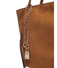 GUESS DEVON sac &agrave; bandouli&egrave;re COGNAC - Sacs pour Femme - 6