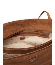 GUESS DEVON sac &agrave; bandouli&egrave;re COGNAC - Sacs pour Femme - 7