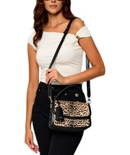 GUESS AUDREY                                   Sac &agrave; main avec bandouli&egrave;re, en cuir l&eacute;opard - Sacs pour Femme - 4