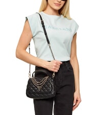GUESS GIULLY 2 Sac &agrave; main avec bandouli&egrave;re NOIR - Sacs pour Femme - 3