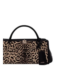 GUESS AUDREY                                   Sac &agrave; main avec bandouli&egrave;re, en cuir l&eacute;opard - Sacs pour Femme - 4