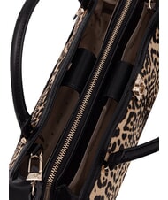 GUESS AUDREY                                   Sac &agrave; main avec bandouli&egrave;re, en cuir l&eacute;opard - Sacs pour Femme - 6