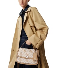 GUESS AUDREY                                   Sac &agrave; main avec bandouli&egrave;re logo beige - Sacs pour Femme - 2