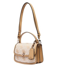 GUESS AUDREY                                   Sac &agrave; main avec bandouli&egrave;re logo beige - Sacs pour Femme - 4
