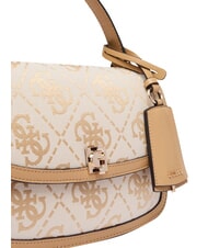 GUESS AUDREY                                   Sac &agrave; main avec bandouli&egrave;re logo beige - Sacs pour Femme - 5