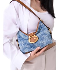 GUESS CAMDEN                                   Sac bandouli&egrave;re ajustable logo denim - Sacs pour Femme - 3