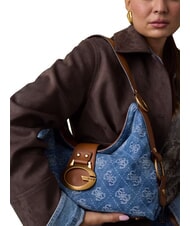 GUESS CAMDEN                                   Sac bandouli&egrave;re ajustable logo denim - Sacs pour Femme - 2