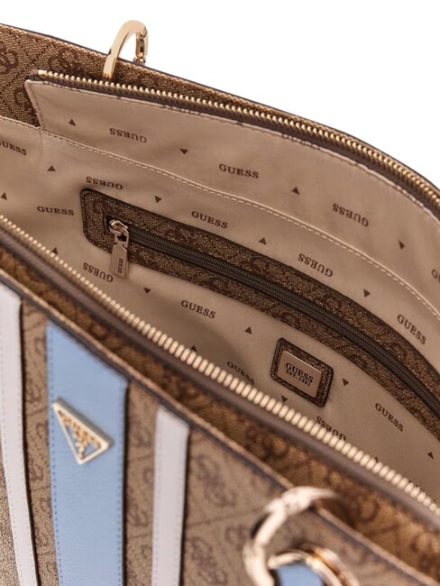 NOELLE 2                                 sac &agrave; bandouli&egrave;re logo lait/bleu clair - Sacs pour Femme