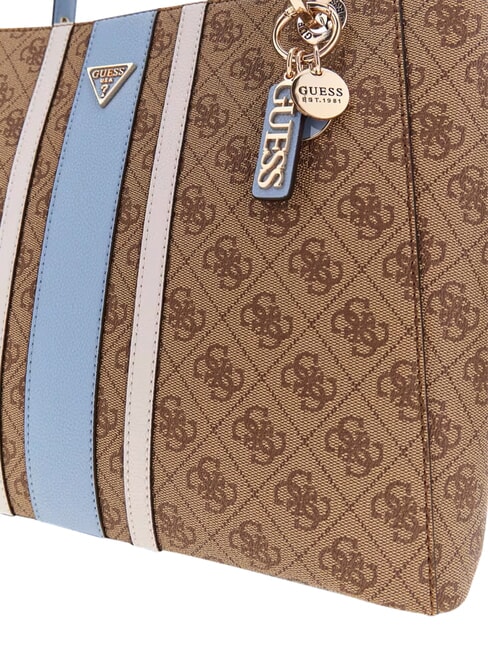 NOELLE 2                                 sac &agrave; bandouli&egrave;re logo lait/bleu clair - Sacs pour Femme