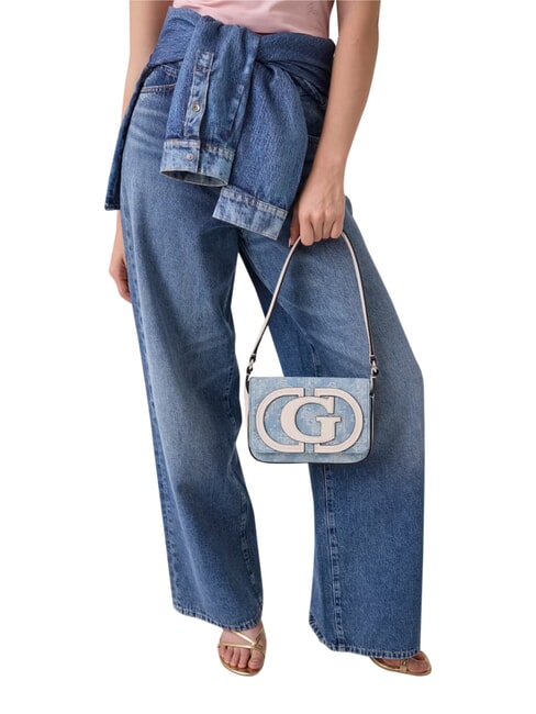 RUBY sac bandouli&egrave;re logo denim - Sacs pour Femme