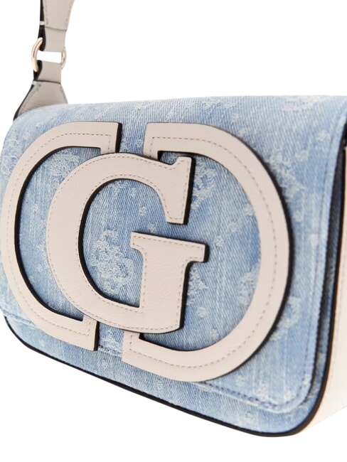 RUBY sac bandouli&egrave;re logo denim - Sacs pour Femme