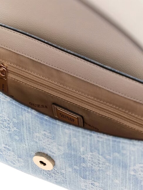 RUBY sac bandouli&egrave;re logo denim - Sacs pour Femme