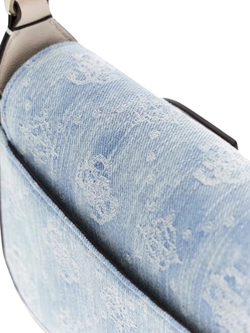 RUBY sac bandouli&egrave;re logo denim - Sacs pour Femme