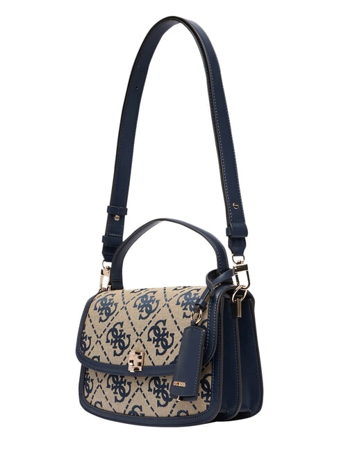 AUDREY                                   Sac &agrave; main avec bandouli&egrave;re logo marine - Sacs pour Femme