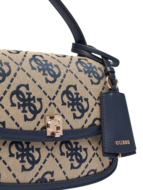 AUDREY                                   Sac &agrave; main avec bandouli&egrave;re logo marine - Sacs pour Femme